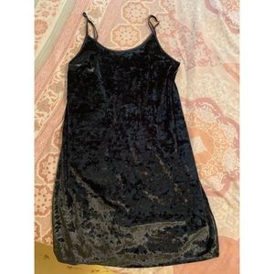Cute black suede dress